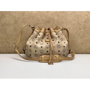MCM VISETOS DRAWSTRING BUCKET BAG